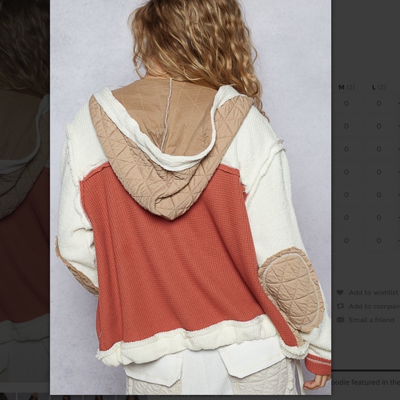 POL “ Chicago 9 “ POL Quilted Thermal Jacket with Waist String and Hood BR73 - Picture 4 of 5